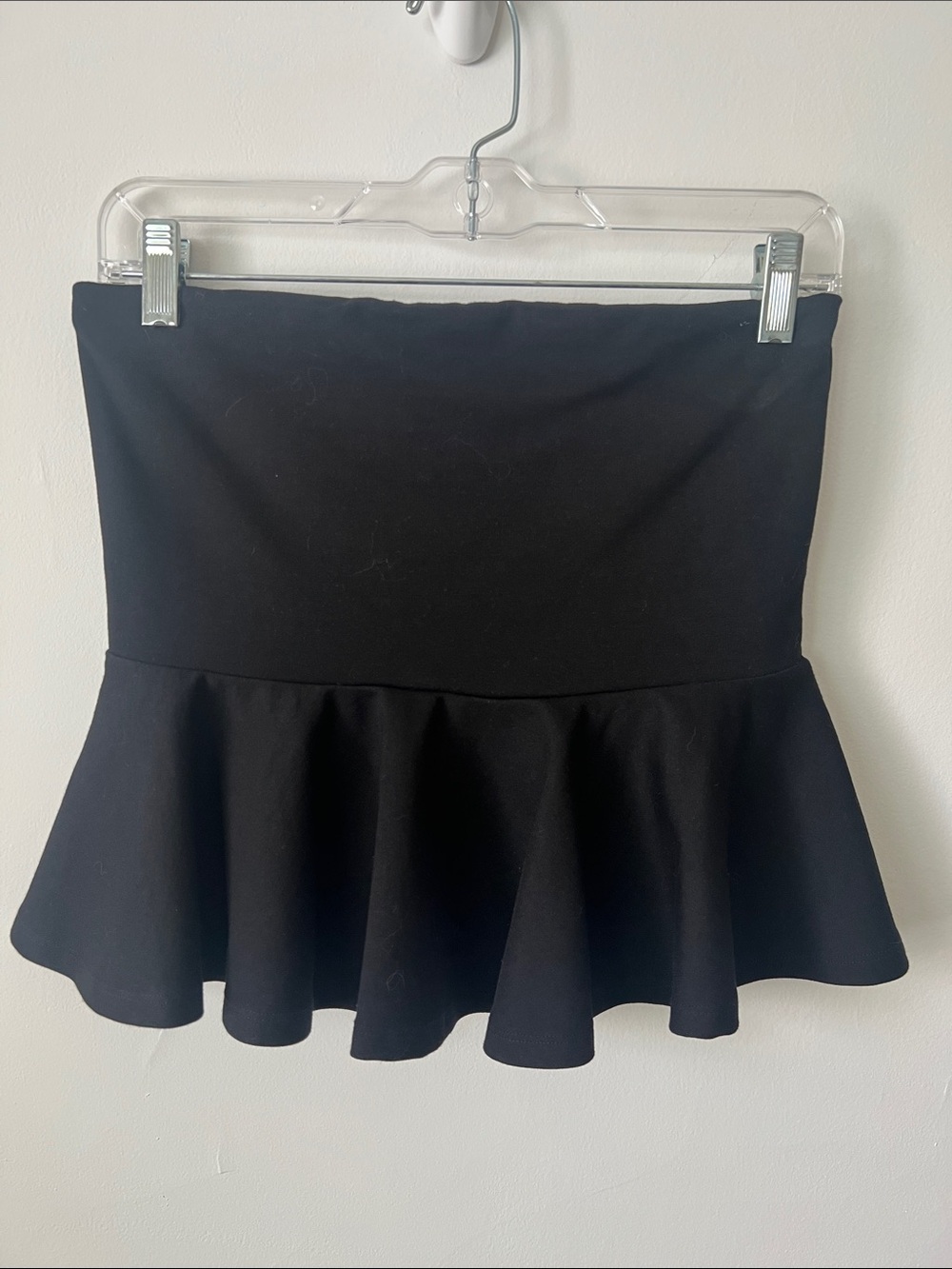 Mango Black Circle Skater Mini Skirt